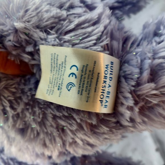 Build a Bear Frozen Princess Anna Purple Sparkle Disney Stuffed Animal Plush - Picture 6 of 7